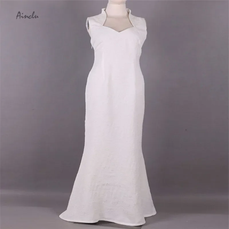 Ainclu Free Shipping Final Fantasy Lunafreya Nox Fleuret Costume Cosplay White Brands Evening Dress