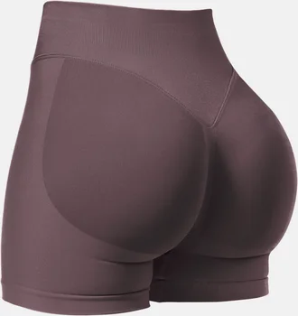 High-Waist Pilates Training Shorts 5 Pilates knit shorts medium intensity training high stretch peach hips no awkward lines casual fitness 5
