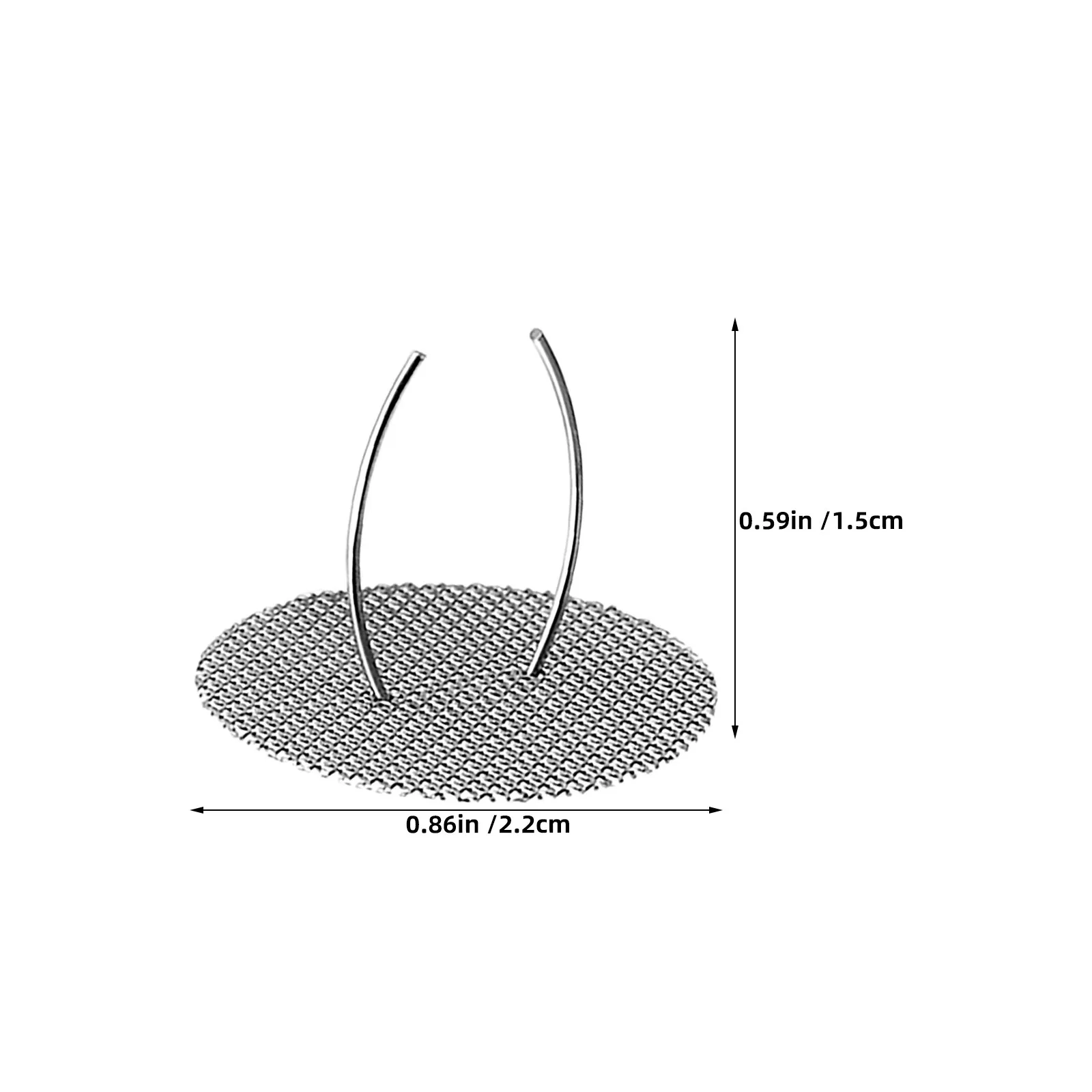 4Pcs Zisha Teapot Mesh Filter Strainers 0.87 Inch Loose Leaf Tea Drain Replacement Fine Metal Tea Infuser for Yixing Clay Teapot