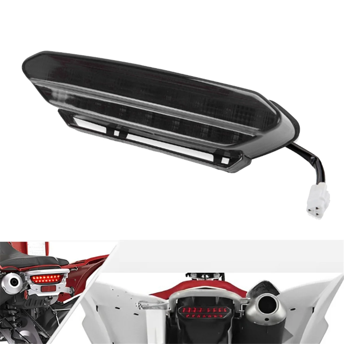 ATV LED المصابيح الخلفية الفرامل وقف الضوء الخلفي مصباح خلفي 5TG-84710-21-00 لياماها YFZ 450 YFZ450 2006-2009 الخلفية الضوء الخلفي الأسود