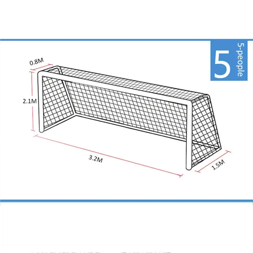 Substituição Soccer Goal Net, Campo de Treinamento, Futebol Porta Netting, Reutilizável, Profissional, Dobrável, Flexível, Escolar Acessório