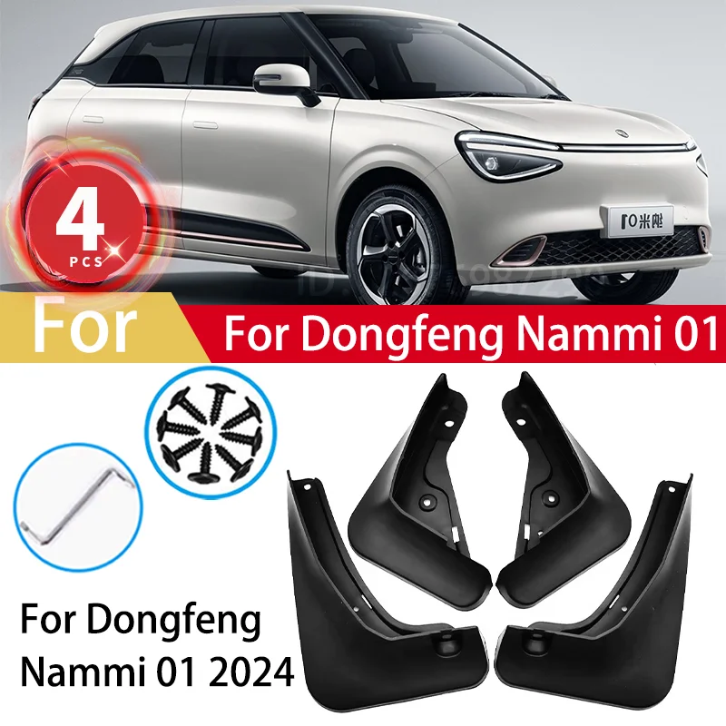 

4Pcs Mudguards For Dongfeng Nammi 01 2024 2025 Mud Flaps Splash Guards MudFlaps Front Rear Fender Car Accessories