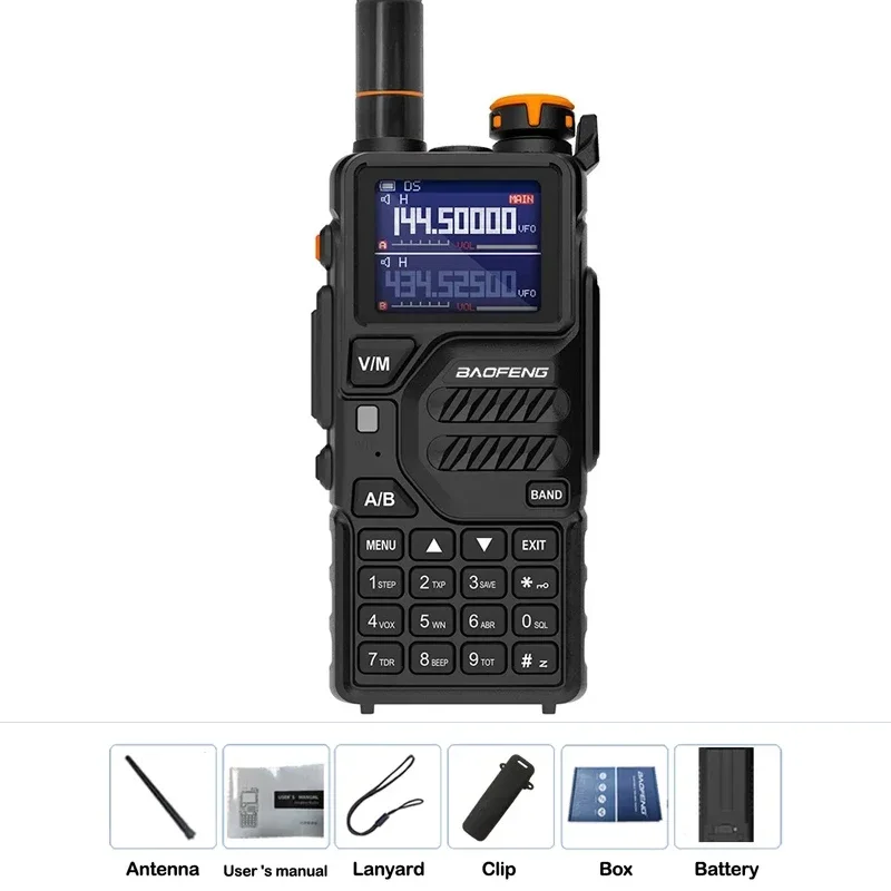 Baofeng-walkie-talkie K5 PLUS, transceptor de largo alcance, 10W, multibanda, doble banda, espera, canales de memoria 2024, 999 mAh, nuevo, 2500