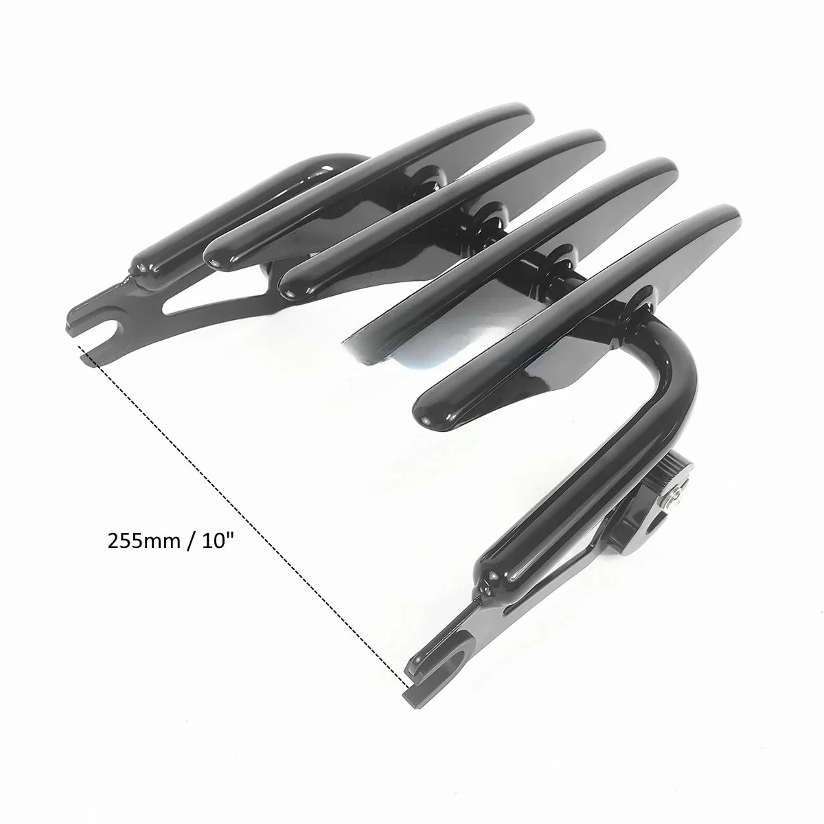 Black Detachable Two Up Luggage Rack Mounting Fit for Harley Touring Electra Glide Road King Street Glide Road Glide 2009-2023