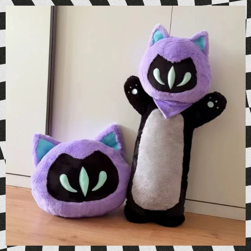 

Game VALORANT Plush Omen Cosplay Hat Bolster Warm Hand Treasure Autumn Winter Scarf Unisex Cute Cat Plush Cap Warm Gift Xmas