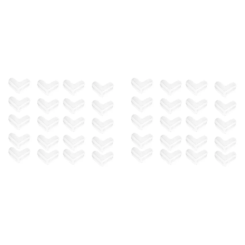 

40 Pack Corner Guards Clear Corner Protectors Stop Child Head Injuries Tables, Furniture & Sharp Corners (L-Shaped)