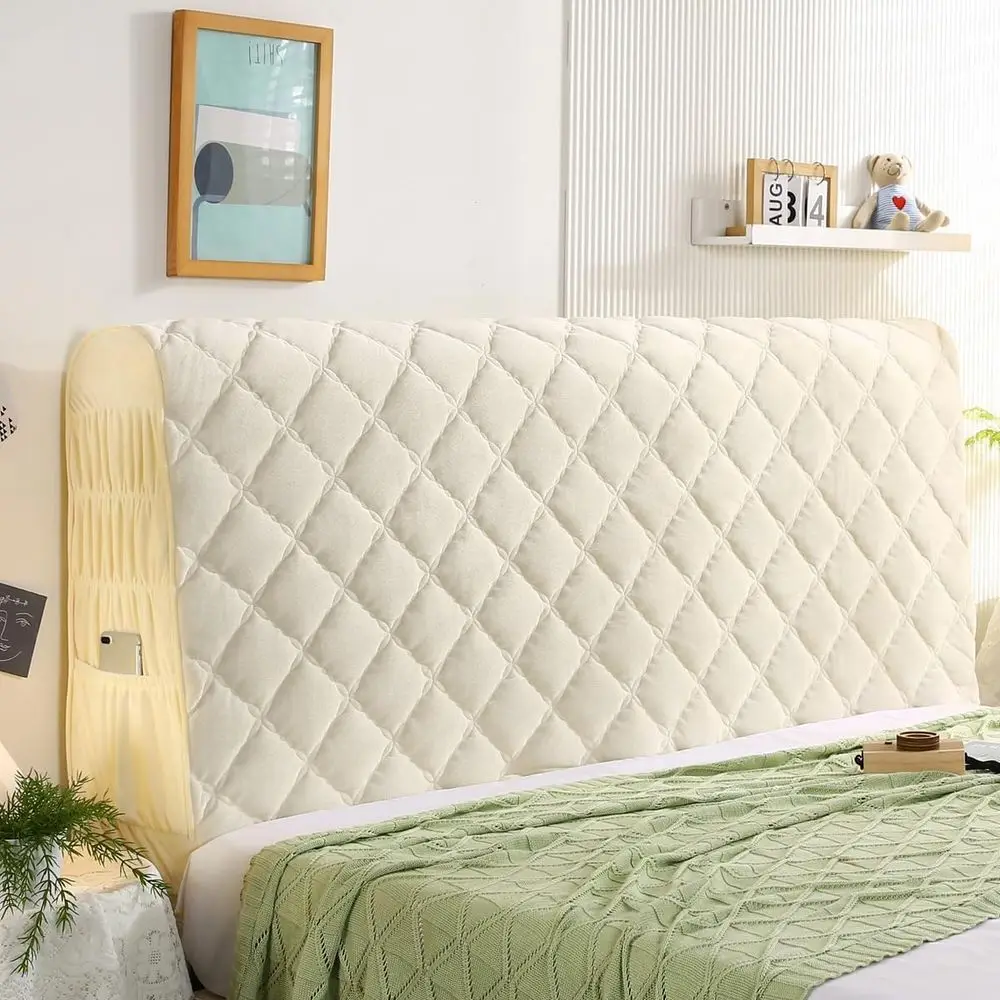 

Чехол для кровати King Size, моющийся, пылезащитный, для каркаса кровати, бежевый, 78,7 дюймов