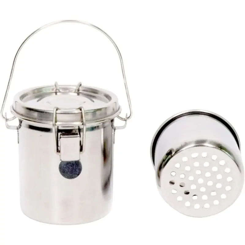 【HOT A69Z!】Portable Brush Cleaner Paint Brush Washing Container With Lid Stainless Steel Rinse Bucket Upright Brush Holder Can