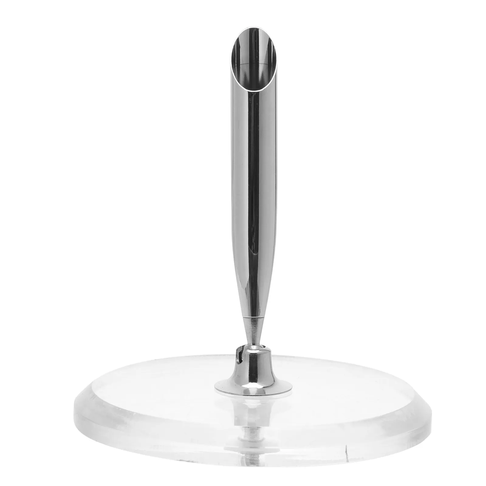 

Acrylic Crystal Signing Pen Base Round Pen Holder Delicate 360 Rotation Perfect Wedding Bridal Engagement Guest Book Accessory