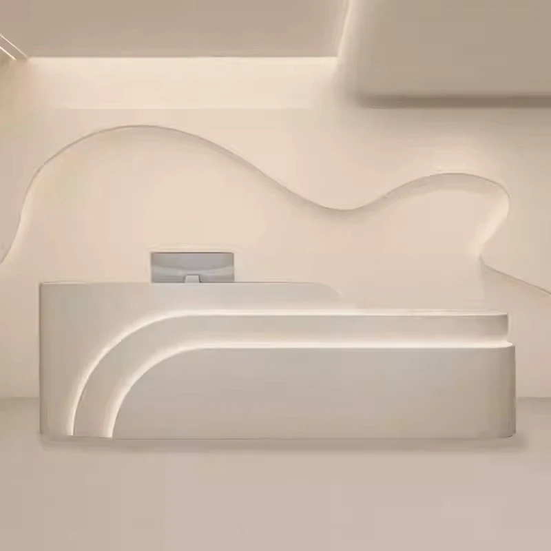 

az-Minimalist Beauty Salon Bar, Clothing Store Cashier Desk, Dance Training Center Company Reception Desk Custom-made@