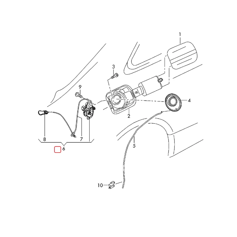 For Audi Q7 4LB Fuel Flap Lock Actuator for A6 C7 A3 8V A7 4G Q3