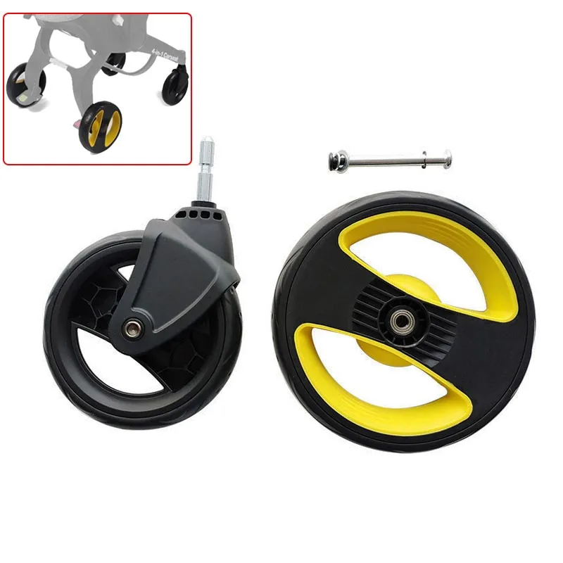 Stroller Wheel For 4 in 1 Carseat Baby Cart Front Or Rear Pram Wheel Compatible Similar Foofo Doon Pushchair Accessories