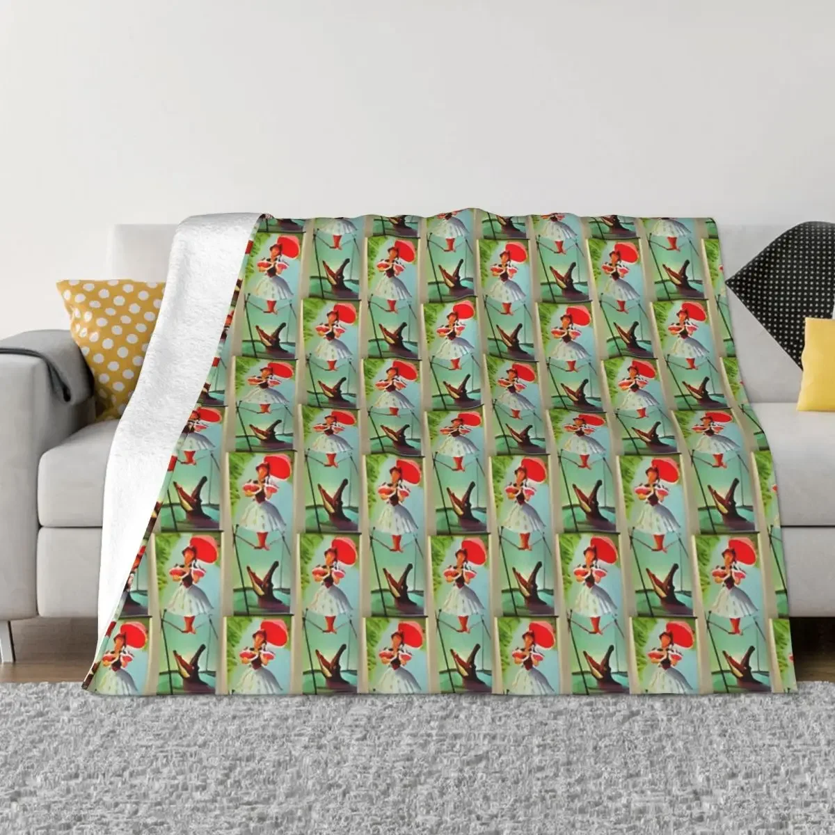 

Haunted Mansion Plaid Blanket Sofa Cover Flannel Spring Autumn Halloween Lightweight Throw Blankets for Home Bedroom Rug Piece