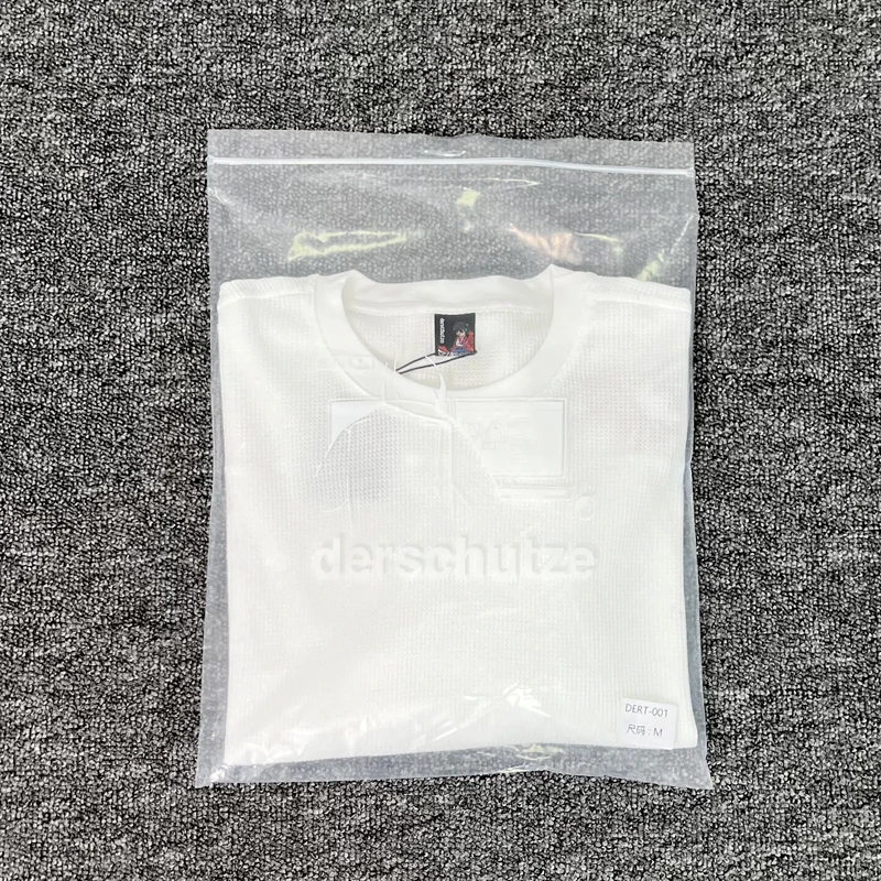 Waffle Long Sleeve Embroidery Sakura Derschutze Blossom T Shirt Men Women Casual Loose High Quality Breathe T-shirt Clothes image 3