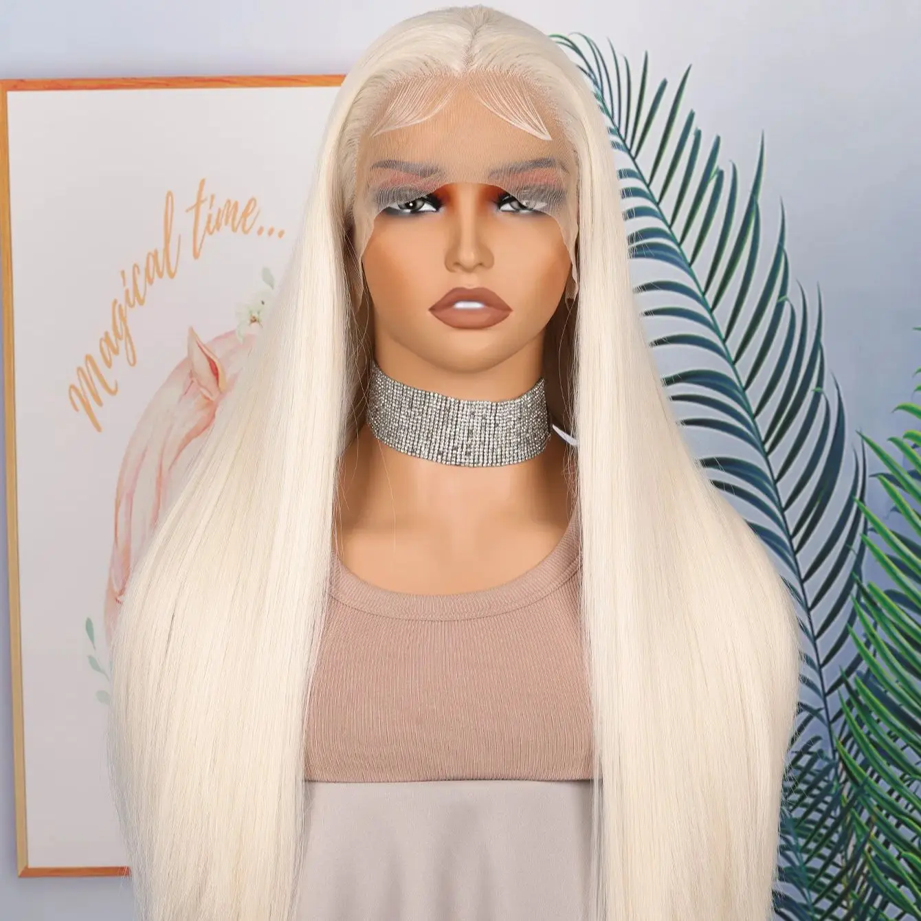 26 pollici lungo 60 colori prepizzicati 180 densità Glueless diritto serico parrucca anteriore in pizzo BabyHair temperatura di calore parrucche cosplay quotidiane