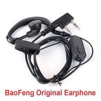Original Earphones 2 Pin K Port Earphone For Baofeng Walkie Talkie UV-5R UV-82 BF-888S Headset