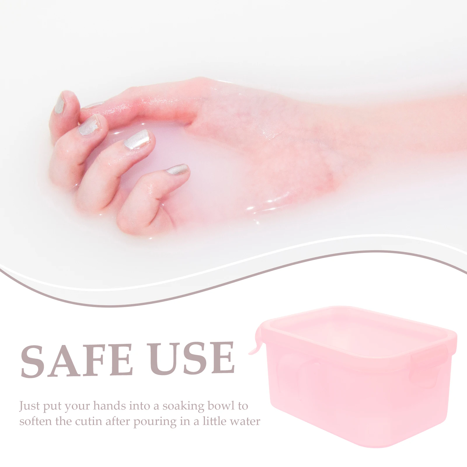 

2Pcs Double Layer Manicure Soak Off Bowl Softens Cuticle Nail Soaking Bowl Nail Salon Supplies Hand Care Tool Hand Soaking Bowls