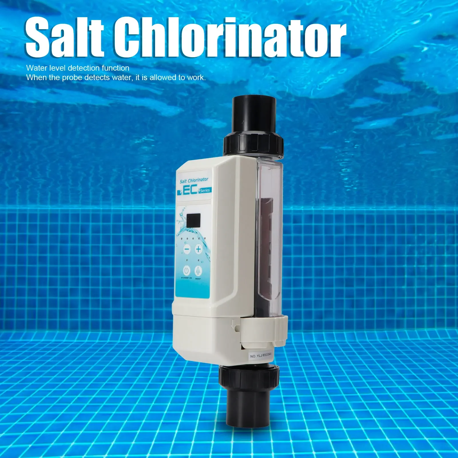 EC8 8g/h Pool Saltwater Salt Chlorine Generators Electrolysis Salt Chlorinator Device for Spas Swimming Pool