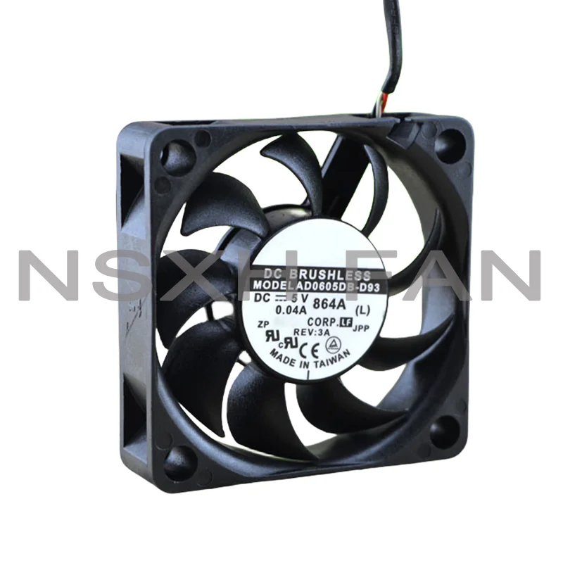 Ventilador de refrigeração original, 6cm, 6015, 5v, 0.04a, ad0605db-d93