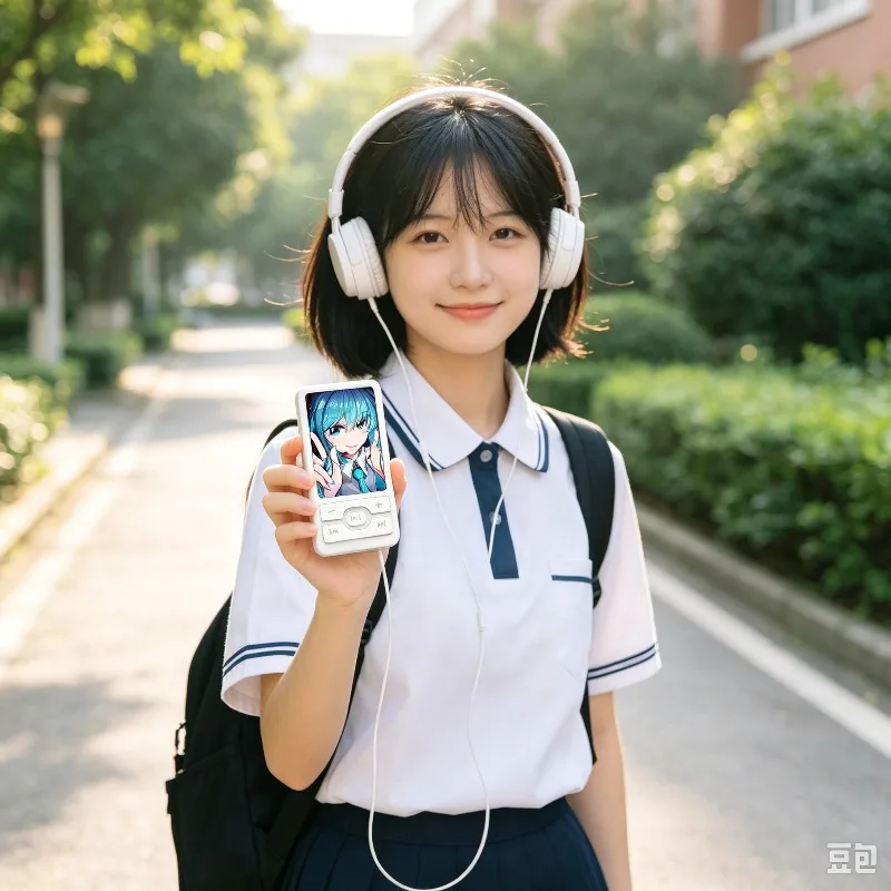 Hatsune Miku Custom MP3 Music Player Support Speaker Portable Mini MP3 Player Student Audio Player With Earphone Gift