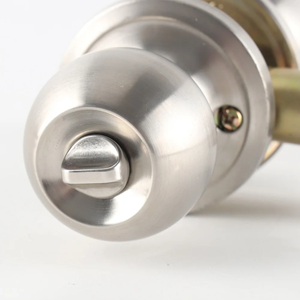 Security Stainless Steel Tubular Lockset Easy Installation Keyed Entry Door Handle Lock Set Ball Door Handle Closet Door