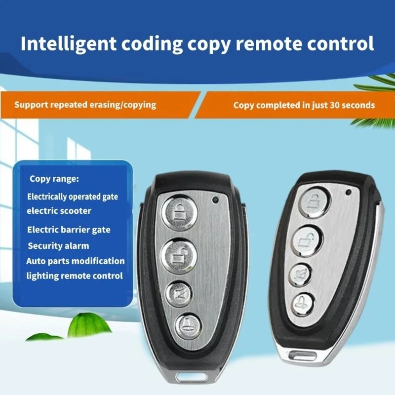 

ABS Remote Control High Performances Remote Control Metal Frame Remote Control Easy to Use for Automatic Gate Opener H9EE