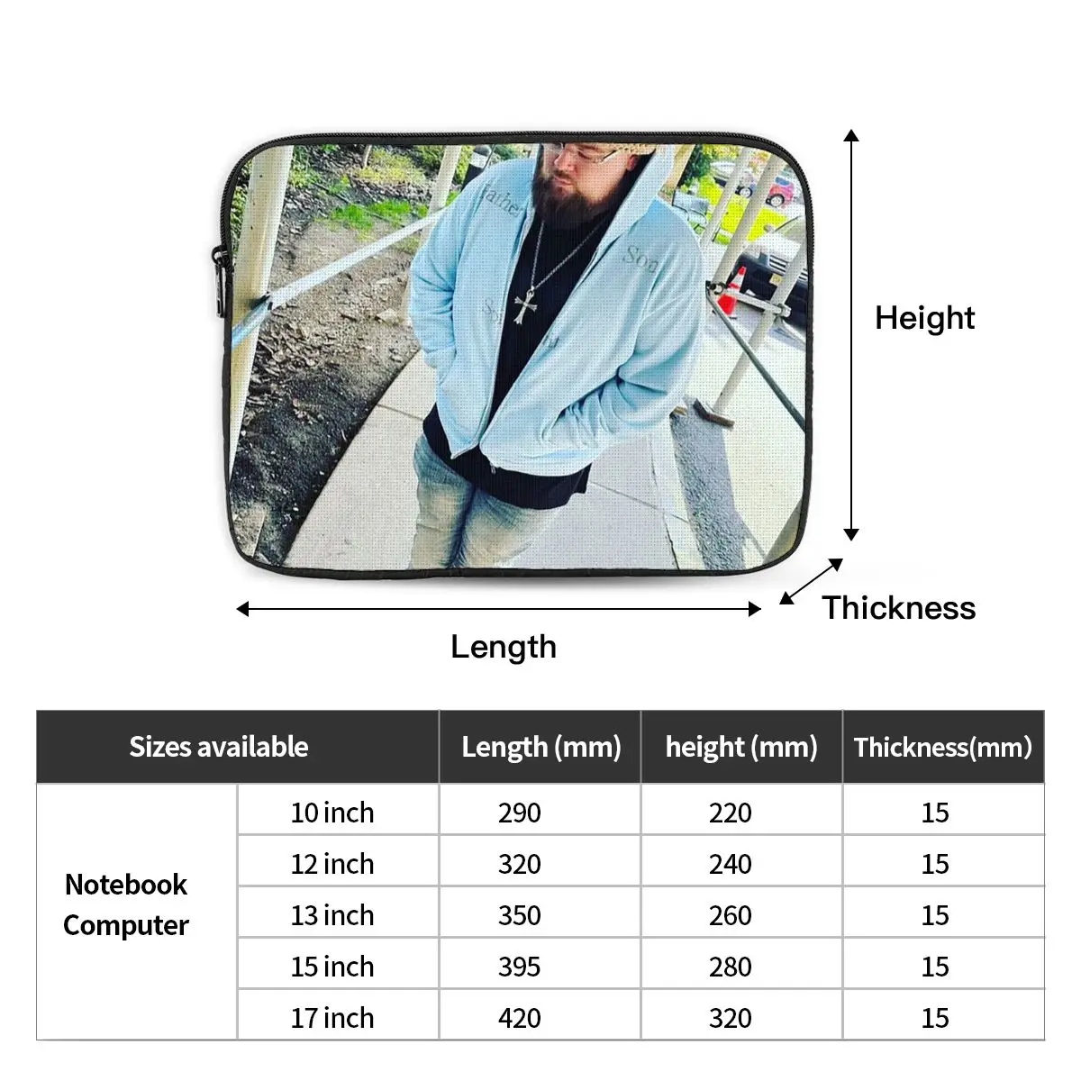 Joeyy Singer Vocalist Music Rapper Notebook Laptop Bag Case Pouch For Macbook Air Pro Tablet Shockproof Case Bag