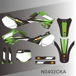 For Kawasaki KX125 KX250 KX 125 250 1999 2000 2001 2002 Full Graphics Decals Stickers Motorcycle Background Custom N0402CKA