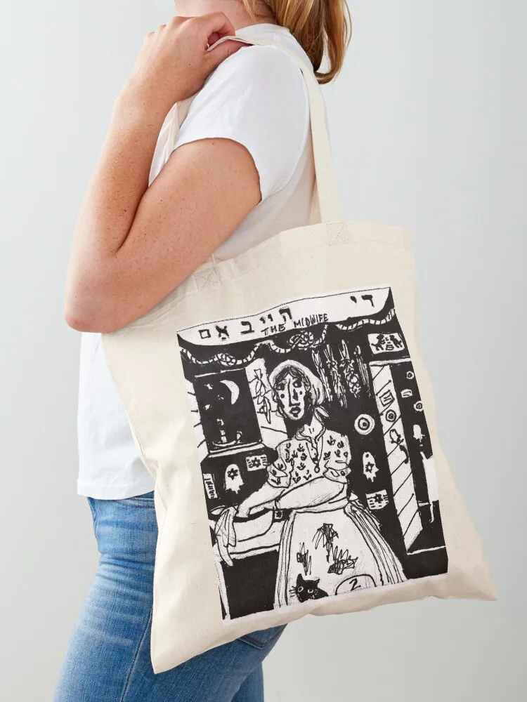 The Shtetl Midwife Tote Bag cloth bag woman Canvas shoulder bag tote men hand
