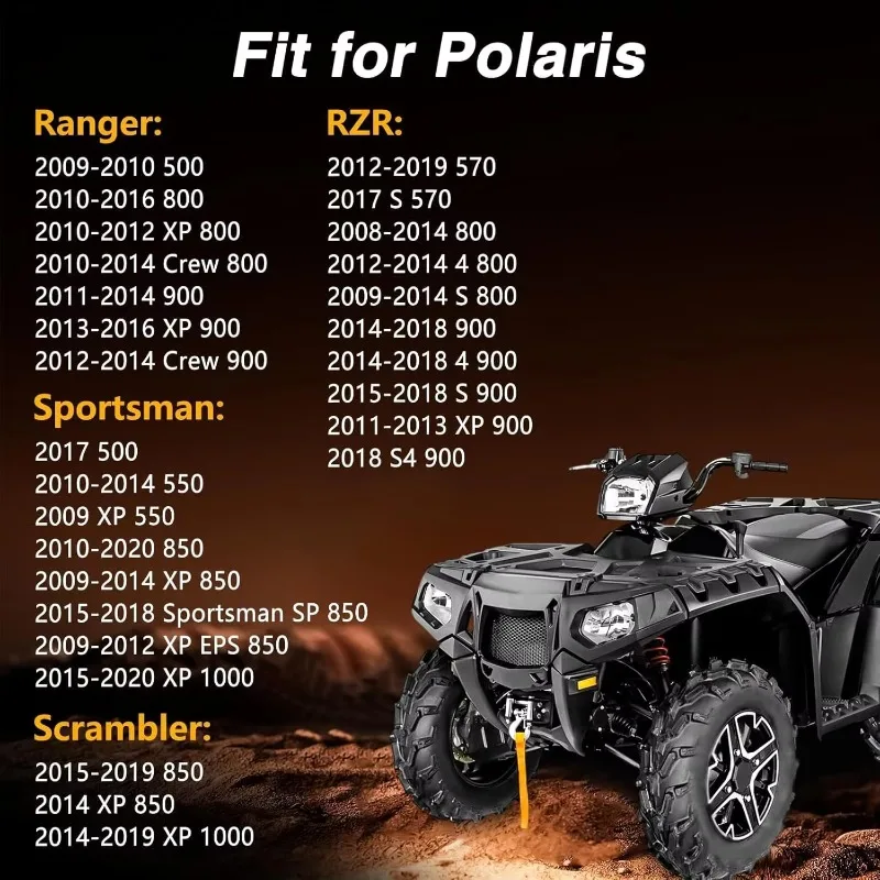 4 PCS Upper and Lower Front Ball Joints Compatible with Polaris Ranger Sportsman RZR Scrambler Replace#: 7061187 7081580 7081666