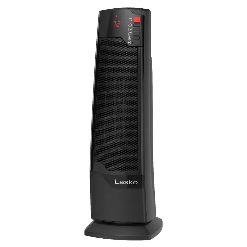 

1500W Oscillating Ceramic Tower Electric Space Heater with Remote, CT22835, Black, New