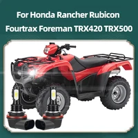 2 uds bombillas de faros LED para Honda Rancher Rubicon Fourtrax Foreman TRX420 TRX500 Plug-N-Play 12V 90W 6000K blanco súper brillante