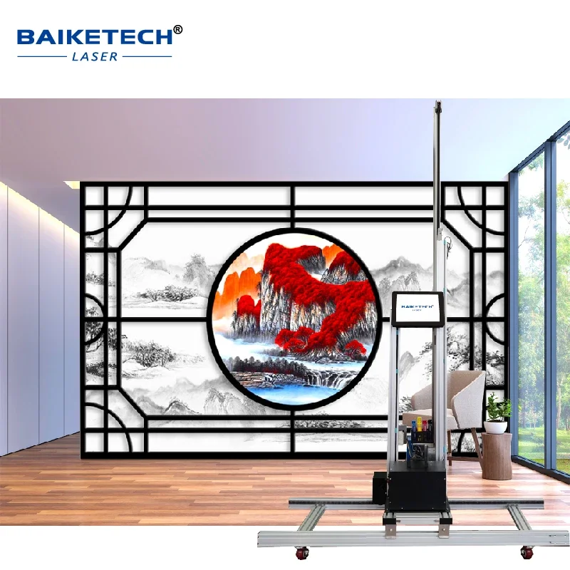 سعر الجملة حبر مائي ثلاثي الأبعاد 32 متر مربع في الساعة سرعة الطباعة AI طابعة نافثة للحبر على الحائط العمودي TH-GW32