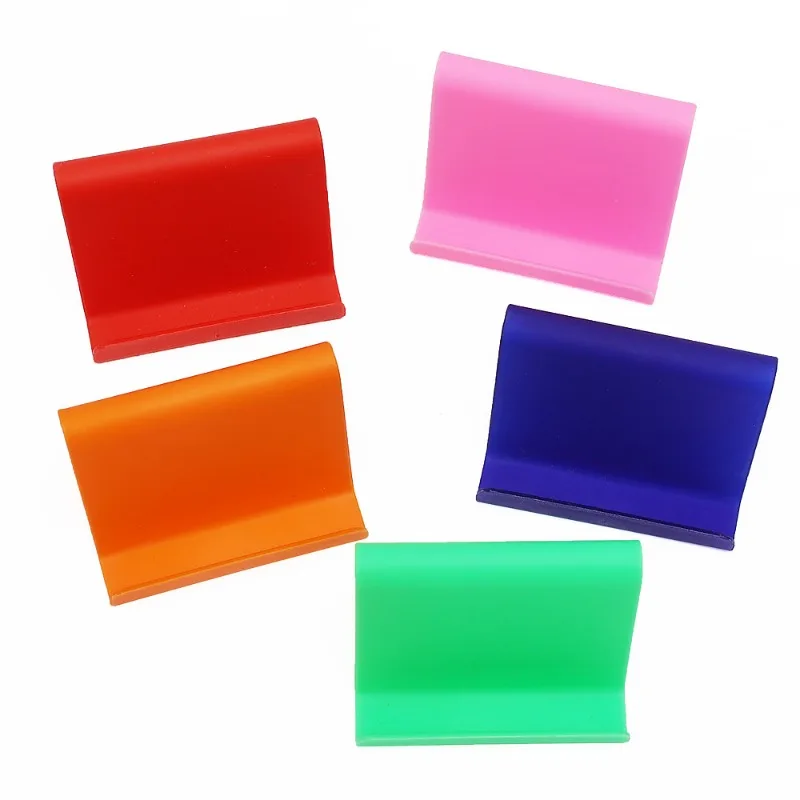 5/1PCS Candy Farbe Universal Mini Smartphone Tisch Schreibtisch Halterung Ständer Telefon Halter Halterung Für Handy Tablets faul Halterung