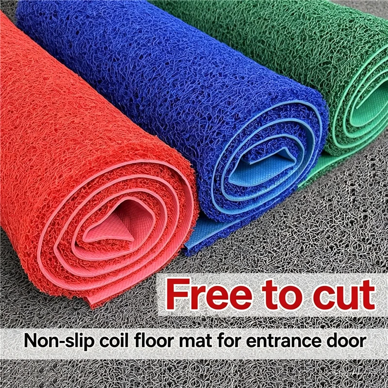 Cuttable Non Slip Floor Mat Universal Entry Door Mat Car Foot Mat Dirt Resistant Wearproof DIY Carpet for Home & Car