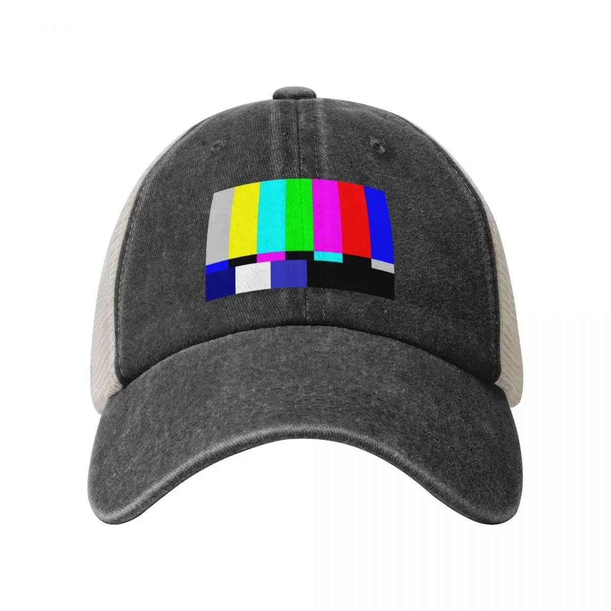 Testing Television TV Test Pattern Tube Tele Please Stand By Baseball Cap Hat Beach Fashion Beach sun hat Golf Women Men's