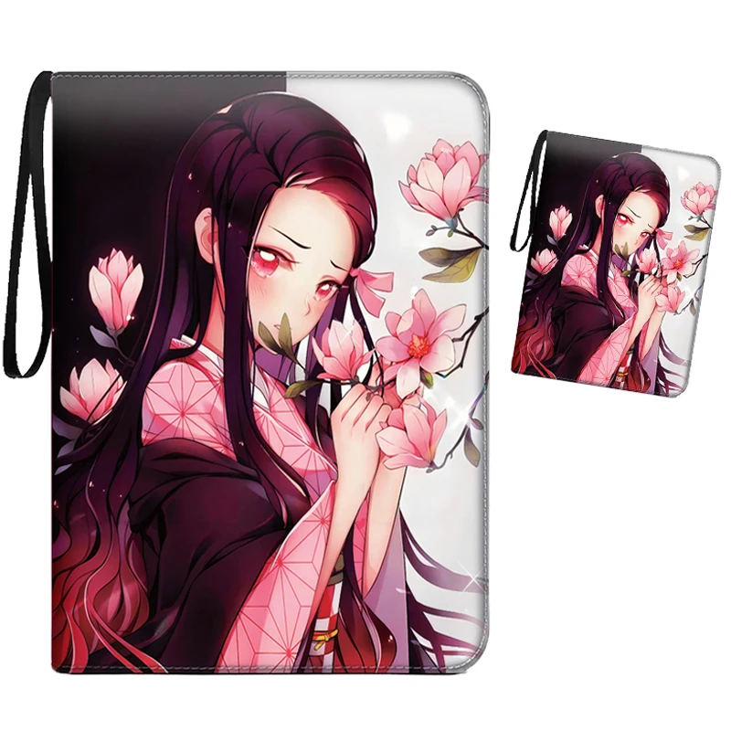 Anime Demon Slayer Kamado Nezuko Kochou Shinobu Kanroji Mitsuri Kamado Tanjirou periferiche nove griglia libro di carte regalo di compleanno