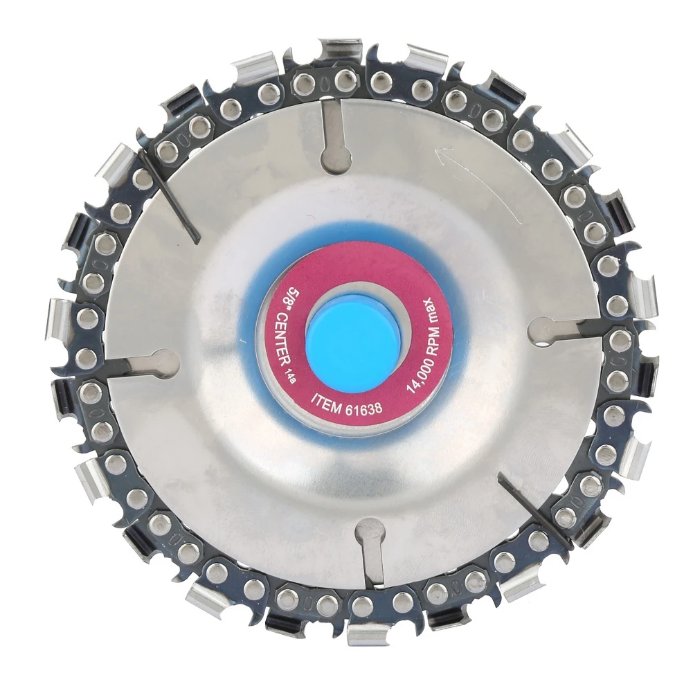 

4inch/5inch Red Angle Grinder Angle Grinding Tooth Saw Disc Chain/22-Tooth Plate Grinding Wheel Wood Carving Saw Disc