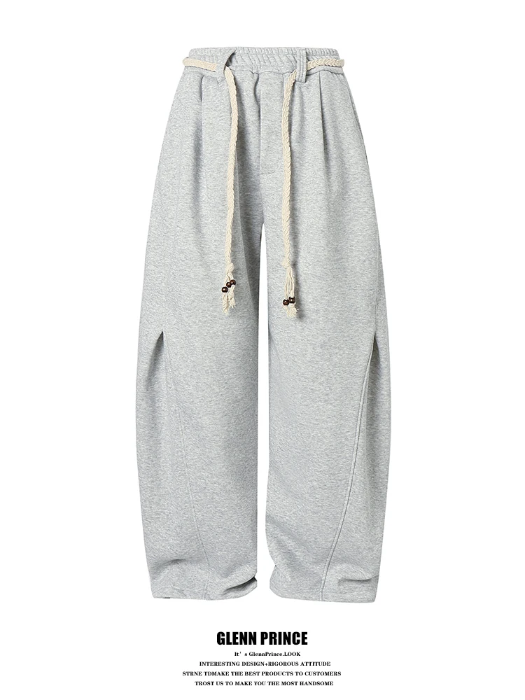 

Спортивные брюки GPstudio в американском ретро-стиле из вельвета, унисекс, широкие, свободного кроя, с дизайнерским эффектом «ножевого кроя»