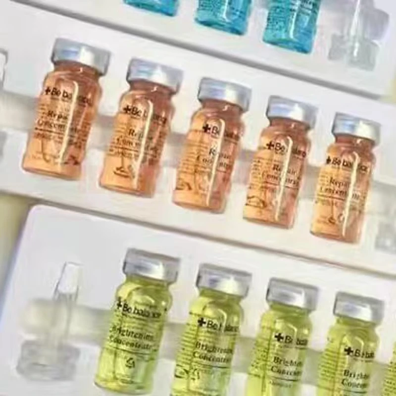 Korea 5PCS Face Hyaluronic Acid Serum Kit Moisturizing Rejuvenation Foundation Cream Charming Makeup Skin Care Beauty Health