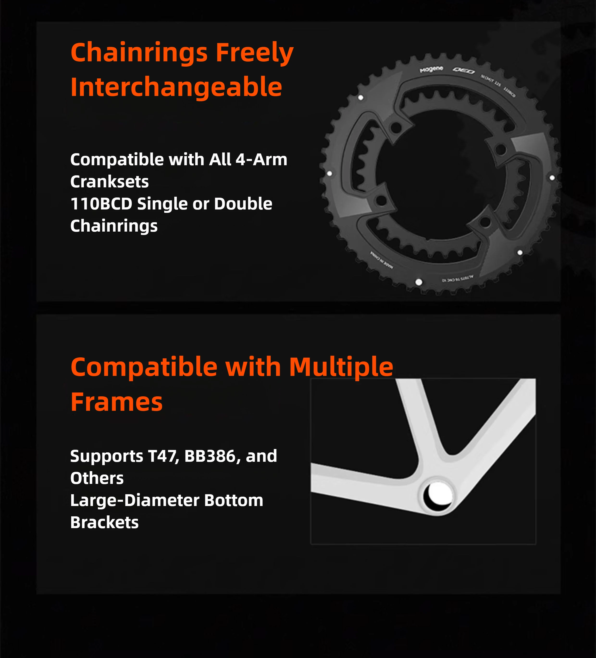 Magene TEO P515 Spider Leistungsmesser Carbon-Kurbelgarnitur Rennrad Hochpräziser Fahrrad-Leistungsmesser Carbonfaser-Kurbelarm – Detail 9