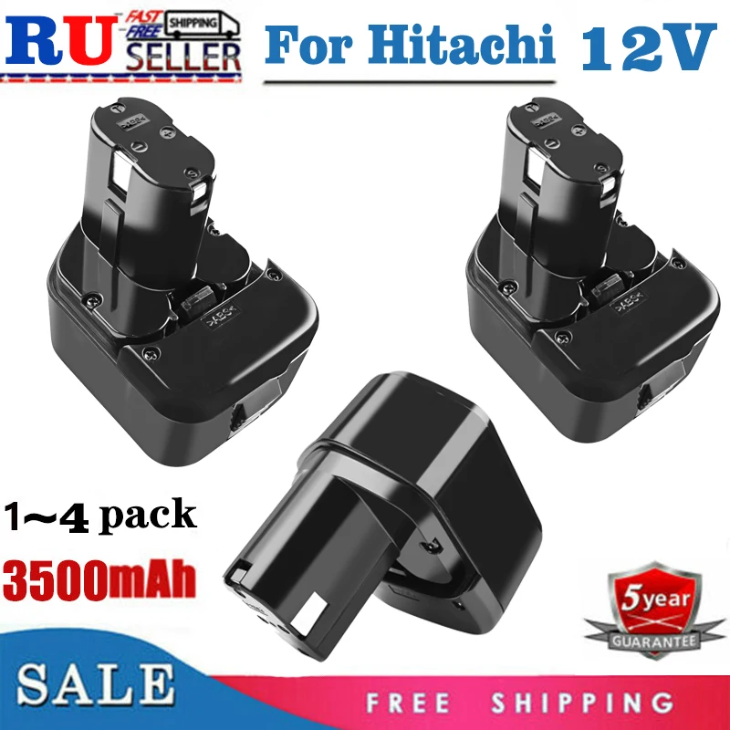 Battool Ersatz Batterie für Hitachi 12V 3500mAh EB1214S EB1212S EB1220BL EB1212S WR12DMR DS180F3 DH15DV UB120 DS12DVF3