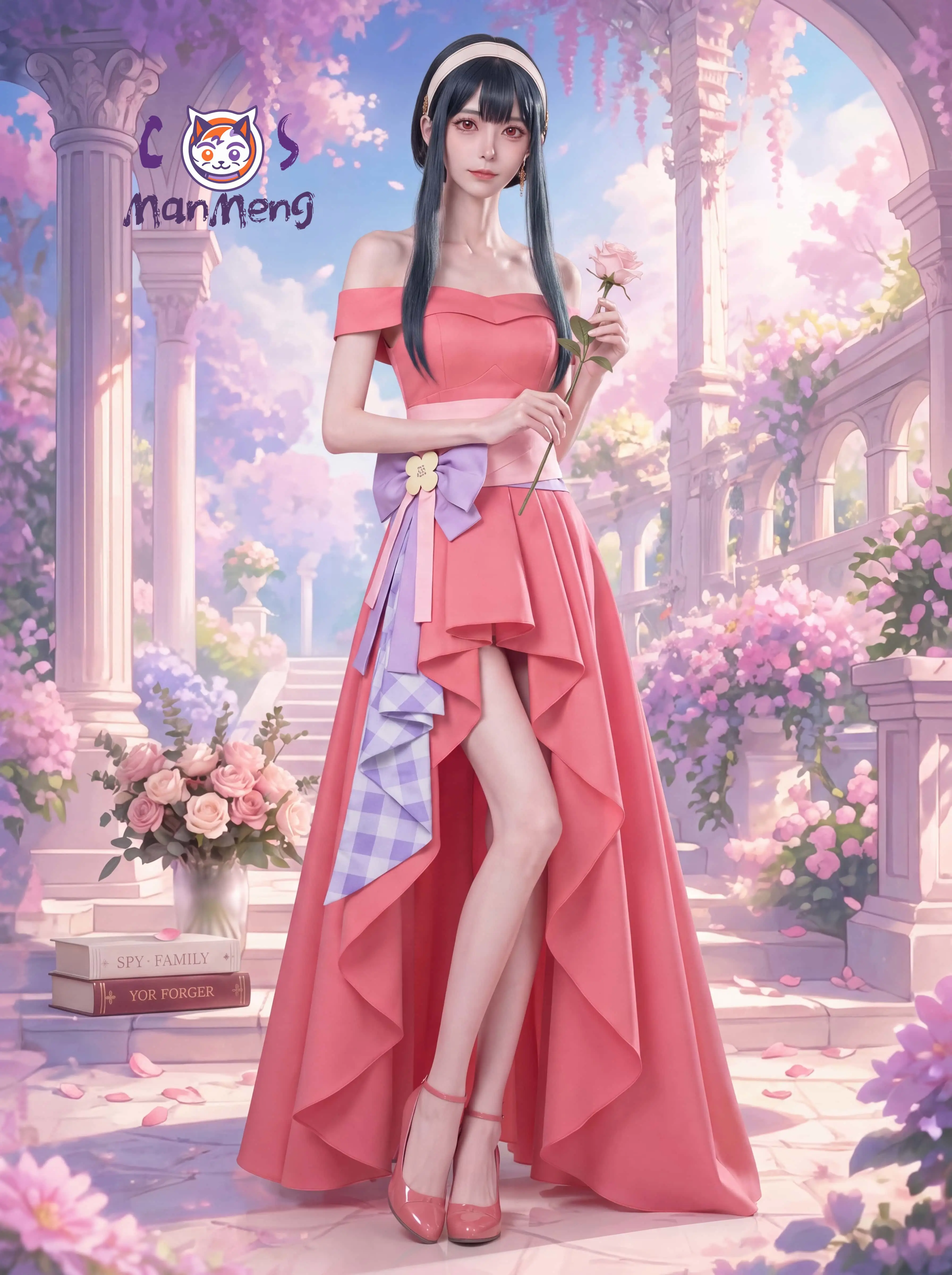 Anime Cosplay Yor Forger - Yor Briar Thorn Princess Cosplay Costume