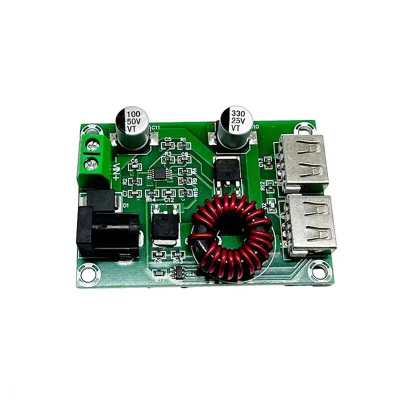

Well Made-1 Piece XH-M224 Dual USB Output Module 5V 6A Voltage Regulator Module PCB Dual 5V 3A Rechargeable Charging Board Modul