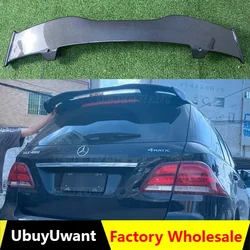 For Benz GLE W166 Spoiler 2014-2017 ABS Plastic Carbon Fiber Look Hatchback Roof Rear Wing Body Kit Accessories