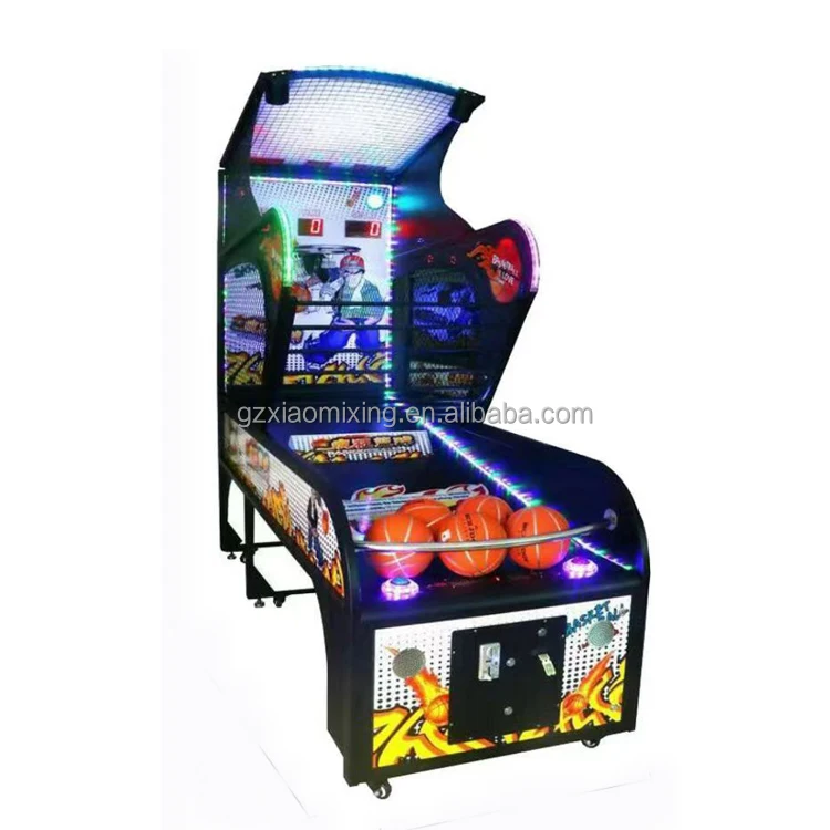 Factory Direct Indoor Adult Street Shooting Basketball Arcade Game Machine New Coin-Operated Metal Coin Pusher Type