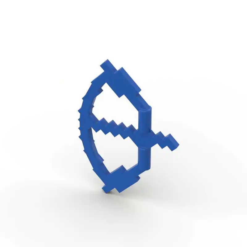 MOC 10 STKS 18792 Pixelated Met Pijl Getrokken Bouwstenen Kit Prop Boog Deel Bricks DIY Idee Deeltje Kinderen Verjaardagscadeautjes