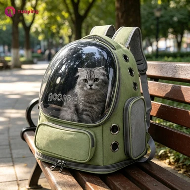 Transparenter, atmungsaktiver Haustier-Reiserucksack, Tragetasche für den Außenbereich, Schulterrucksack für Katzen, kleine Hunde, Kätzchen, Welpen, Wandern, Camping, Reisen, Haustierbedarf für den