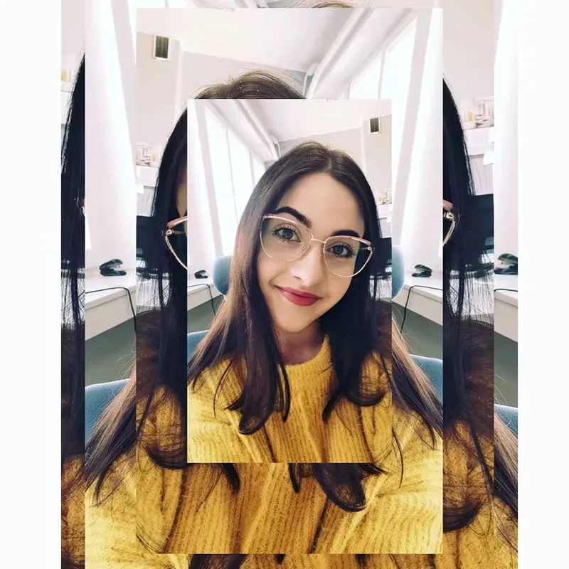 Metal Women Metal Glasses Frame Cat Eye Glasses Women Myopia Optical Clear Eyeglasses Frame Brand Designer Vintage for You #8045 - Image 5
