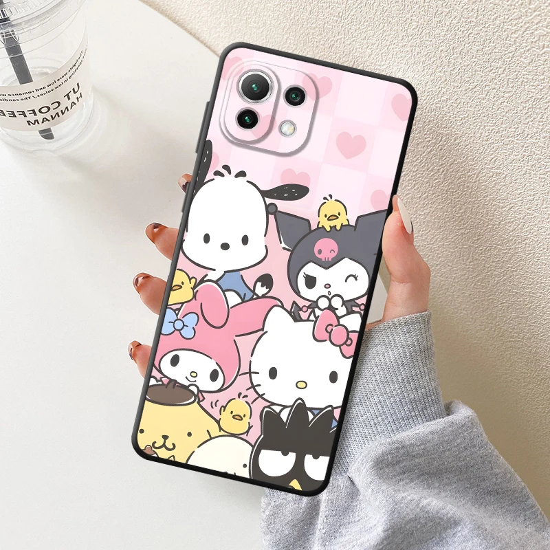 حافظة لهاتف Xiaomi Mi 15 12x 11T Pro 13Lite 12T 10T 14 Pro 12 Lite 11 Lite Cartoon Trio Pacha Dog Melody